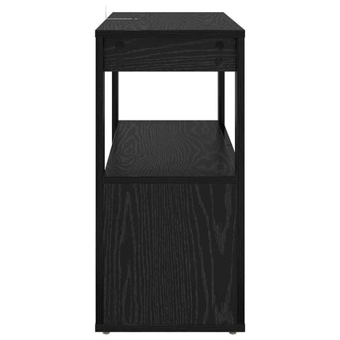 vidaXL Sideboard Black oak 80 x 30 x 60 cm Engineered wood