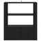 vidaXL Sideboard Black oak 30 x 80 x 90 cm Engineered wood