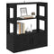 vidaXL Sideboard Black oak 30 x 80 x 90 cm Engineered wood