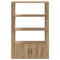 vidaXL Sideboard Artisan oak 30 x 80 x 119.5 cm Engineered wood