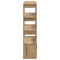 vidaXL Sideboard Artisan oak 30 x 80 x 119.5 cm Engineered wood