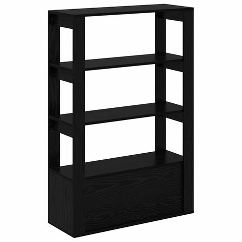 vidaXL Sideboard Black oak 30 x 80 x 119.5 cm Engineered wood
