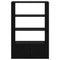 vidaXL Sideboard Black oak 30 x 80 x 119.5 cm Engineered wood