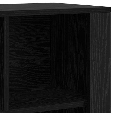vidaXL Sideboard Black Oak 80 x 30 x 53 cm Engineered Wood