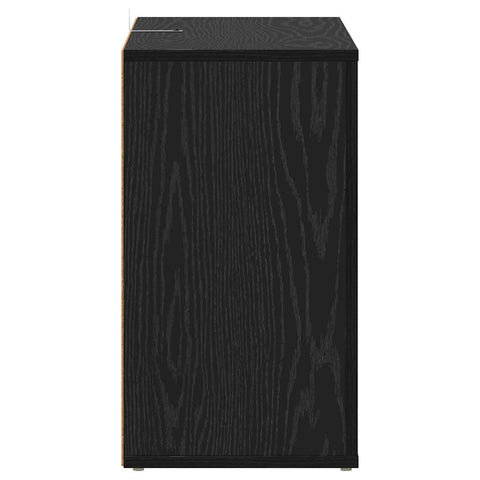 vidaXL Sideboard Black Oak 80 x 30 x 53 cm Engineered Wood