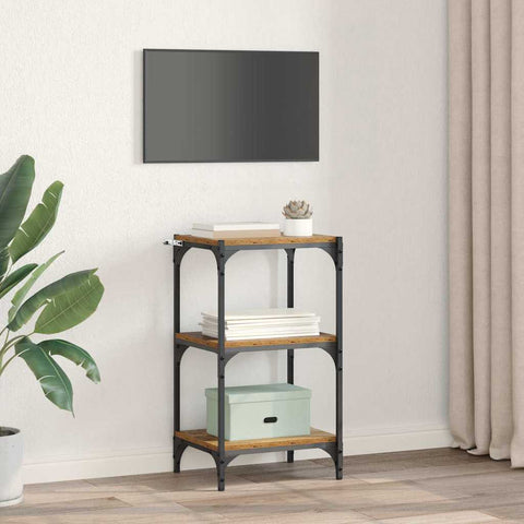 vidaXL Book Cabinet Old wood 40 x 33 x 71 cm Engineered wood