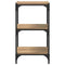 vidaXL Book Cabinet Artisan oak 40 x 33 x 71 cm Engineered wood