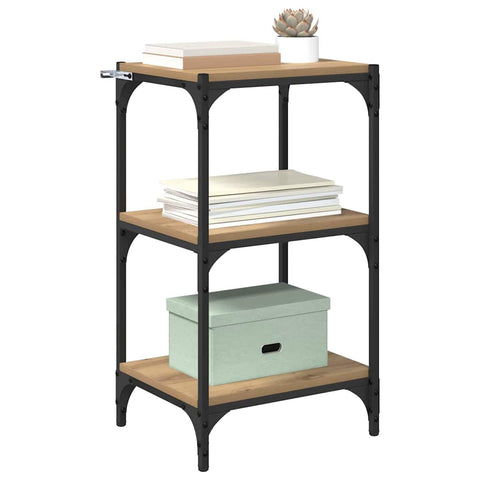 vidaXL Book Cabinet Artisan oak 40 x 33 x 71 cm Engineered wood