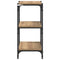 vidaXL Book Cabinet Artisan oak 40 x 33 x 71 cm Engineered wood