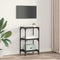 vidaXL Book Cabinet Black oak 40 x 33 x 71 cm Engineered wood