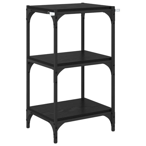 vidaXL Book Cabinet Black oak 40 x 33 x 71 cm Engineered wood