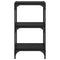 vidaXL Book Cabinet Black oak 40 x 33 x 71 cm Engineered wood