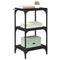 vidaXL Book Cabinet Black oak 40 x 33 x 71 cm Engineered wood