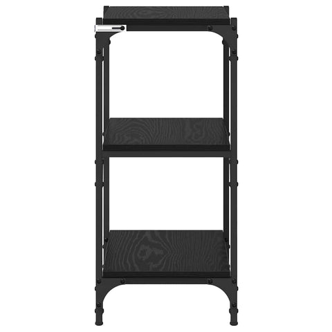 vidaXL Book Cabinet Black oak 40 x 33 x 71 cm Engineered wood