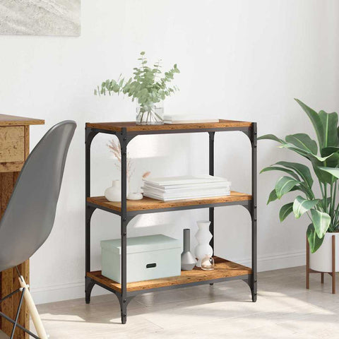 vidaXL Book Cabinet Old wood 60 x 33 x 71 cm Engineered wood