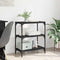 vidaXL Book Cabinet Black oak 60 x 33 x 71 cm Engineered wood