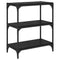 vidaXL Book Cabinet Black oak 60 x 33 x 71 cm Engineered wood