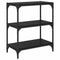 vidaXL Book Cabinet Black oak 60 x 33 x 71 cm Engineered wood