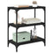 vidaXL Book Cabinet Black oak 60 x 33 x 71 cm Engineered wood