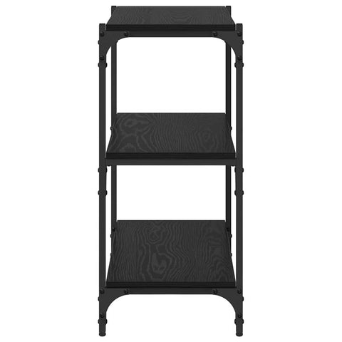 vidaXL Book Cabinet Black oak 60 x 33 x 71 cm Engineered wood