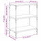 vidaXL Book Cabinet Black oak 60 x 33 x 71 cm Engineered wood