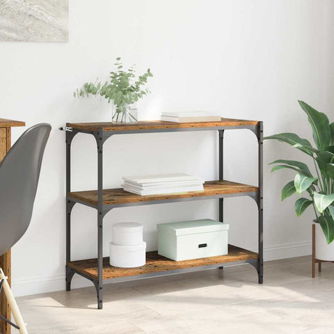 vidaXL Book Cabinet Old Wood 80 x 33 x 70.5 cm