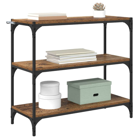 vidaXL Book Cabinet Old Wood 80 x 33 x 70.5 cm