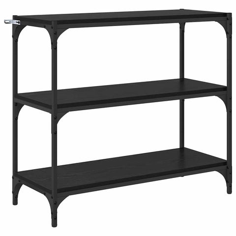 vidaXL Book Cabinet Black Oak 80 x 33 x 70.5 cm