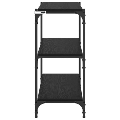 vidaXL Book Cabinet Black Oak 80 x 33 x 70.5 cm