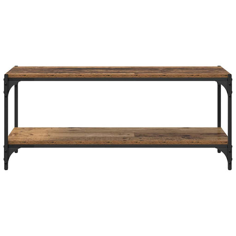 vidaXL TV Cabinet Old Wood 100 x 33 x 41 cm Engineered Wood and Iron