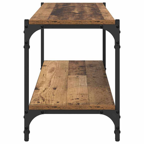 vidaXL TV Cabinet Old Wood 100 x 33 x 41 cm Engineered Wood and Iron