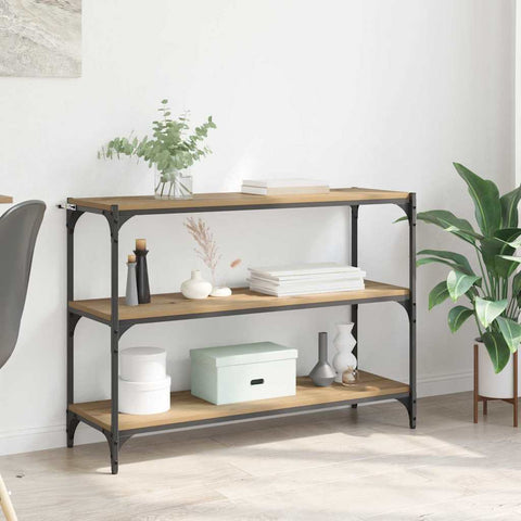 vidaXL Book Cabinet Artisan oak 100 x 33 x 71 cm Engineered wood