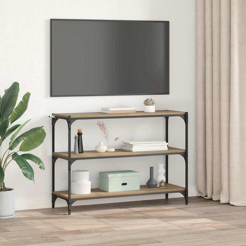 vidaXL Book Cabinet Artisan oak 100 x 33 x 71 cm Engineered wood