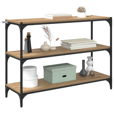 vidaXL Book Cabinet Artisan oak 100 x 33 x 71 cm Engineered wood
