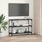 vidaXL Book Cabinet Black oak 100 x 33 x 71 cm Engineered wood