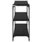 vidaXL Book Cabinet Black oak 100 x 33 x 71 cm Engineered wood