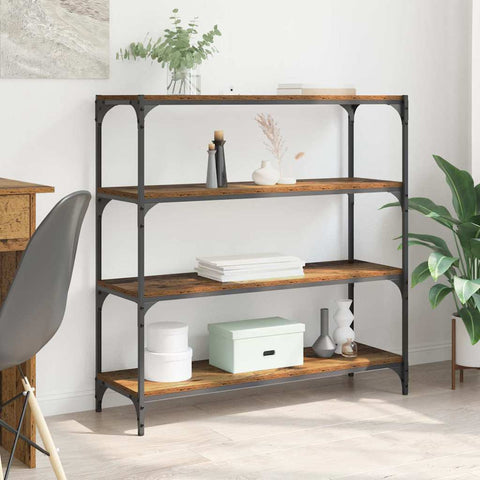 vidaXL Book Cabinet Old Wood 100 x 33 x 100 cm