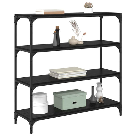vidaXL Book Cabinet Black Oak 100 x 33 x 100 cm