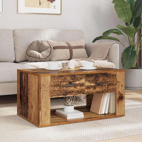 vidaXL Coffee Table Old Wood 80 x 50 x 40 cm Engineered Wood