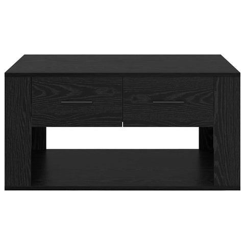 vidaXL Coffee Table Black Oak 80 x 50 x 40 cm Engineered Wood