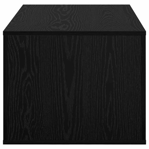 vidaXL Coffee Table Black Oak 80 x 50 x 40 cm Engineered Wood
