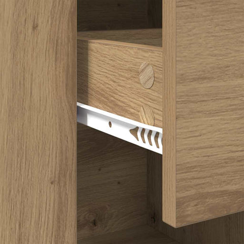 vidaXL Sideboard Artisan Oak 100 x 30 x 59.5 cm Engineered Wood