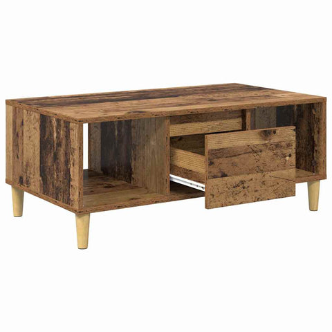 vidaXL Coffee Table Old Wood 90 x 50 x 26.5 cm Engineered Wood
