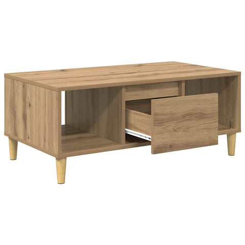 vidaXL Coffee Table Artisan Oak 90 x 50 x 26.5 cm Engineered Wood