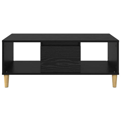 vidaXL Coffee Table Black Oak 90 x 50 x 26.5 cm Engineered Wood