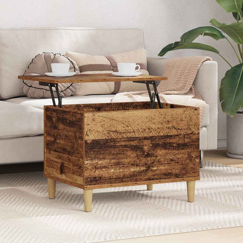 vidaXL Bedside Cabinet Old wood 60 x 44.5 x 45 cm Engineered wood