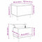 vidaXL Bedside Cabinet Old wood 60 x 44.5 x 45 cm Engineered wood