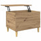 vidaXL Bedside Cabinet Artisan oak 60 x 44.5 x 45 cm Engineered wood
