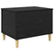 vidaXL Bedside Cabinet Black oak 60 x 44.5 x 45 cm Engineered wood