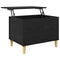 vidaXL Bedside Cabinet Black oak 60 x 44.5 x 45 cm Engineered wood